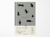 Midori Book Style Diary 2026 - Gray Cat