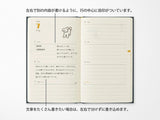 Midori Book Style Diary 2027 - Navy Dog