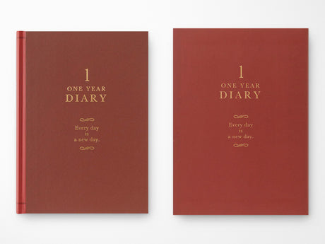 Midori Diary One Day One Page Classic Red