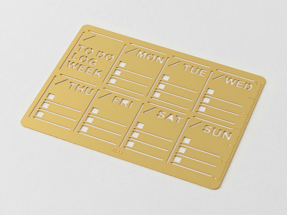 Midori Diary Template - Weekly Block