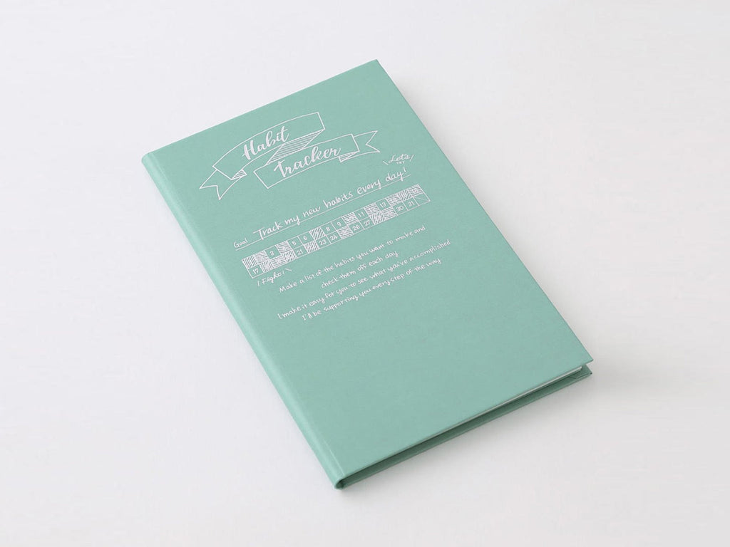 Midori Habit Tracker Diary - Blue Green