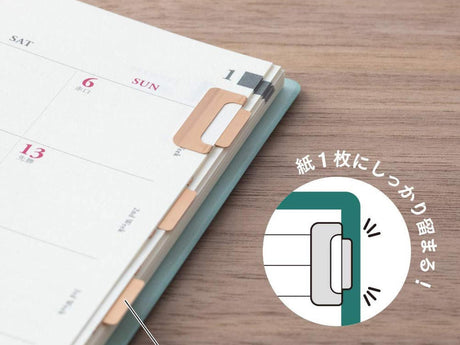 Midori Index Clips Chiratto Orange S