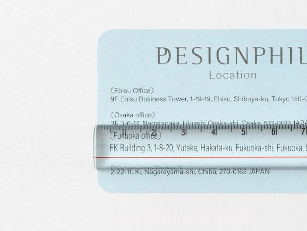 Midori Lens Magnifying Ruler - Clear