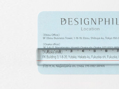 Midori Lens Magnifying Ruler - Clear