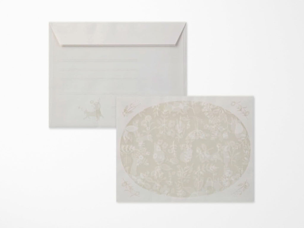Midori Letter Set 501 Watermark Rabbit