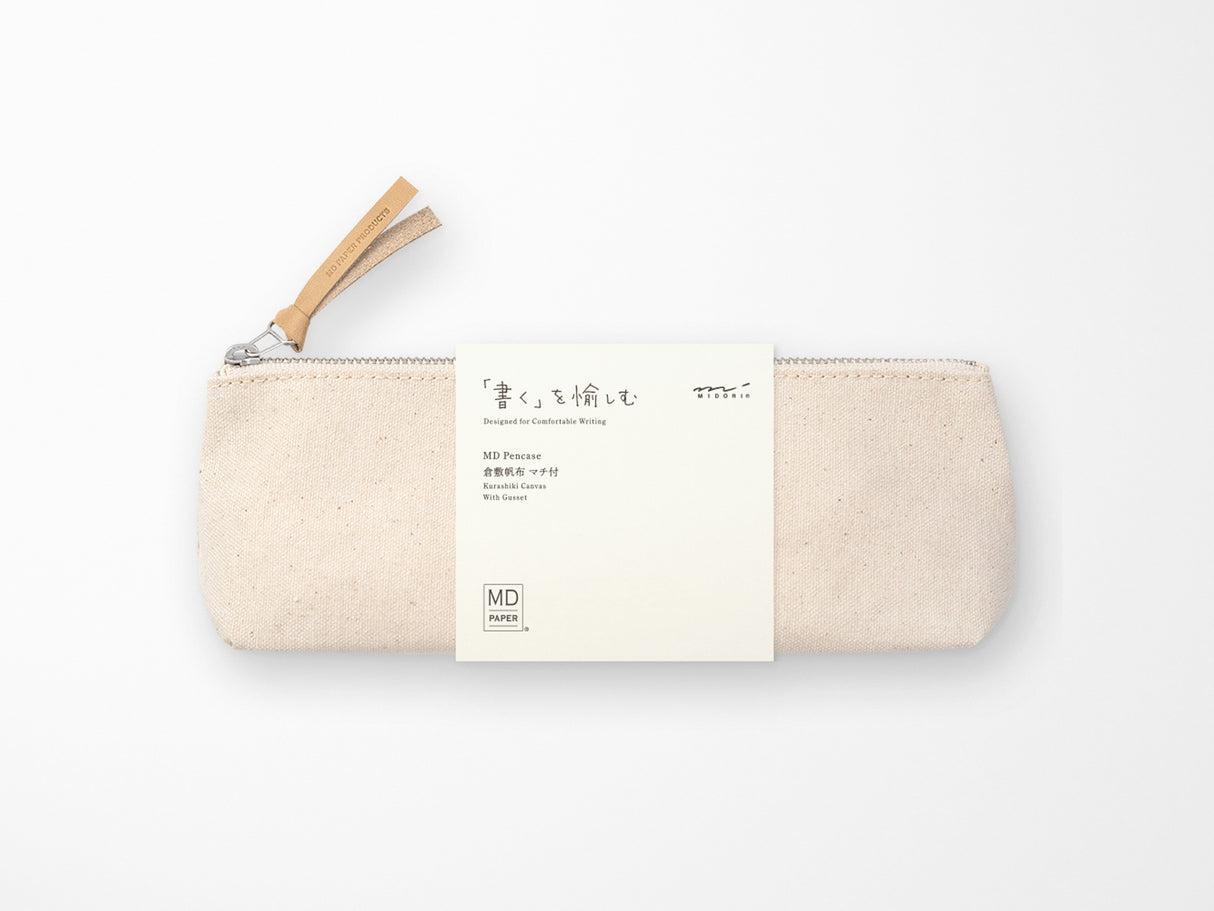 Midori MD Pencase Kurashiki Canvas with Gusset