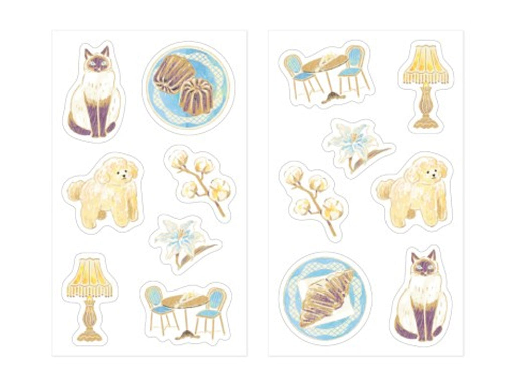 Midori Picture Book Stickers - Beige
