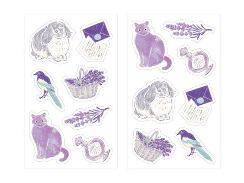 Midori Picture Book Stickers - Purple