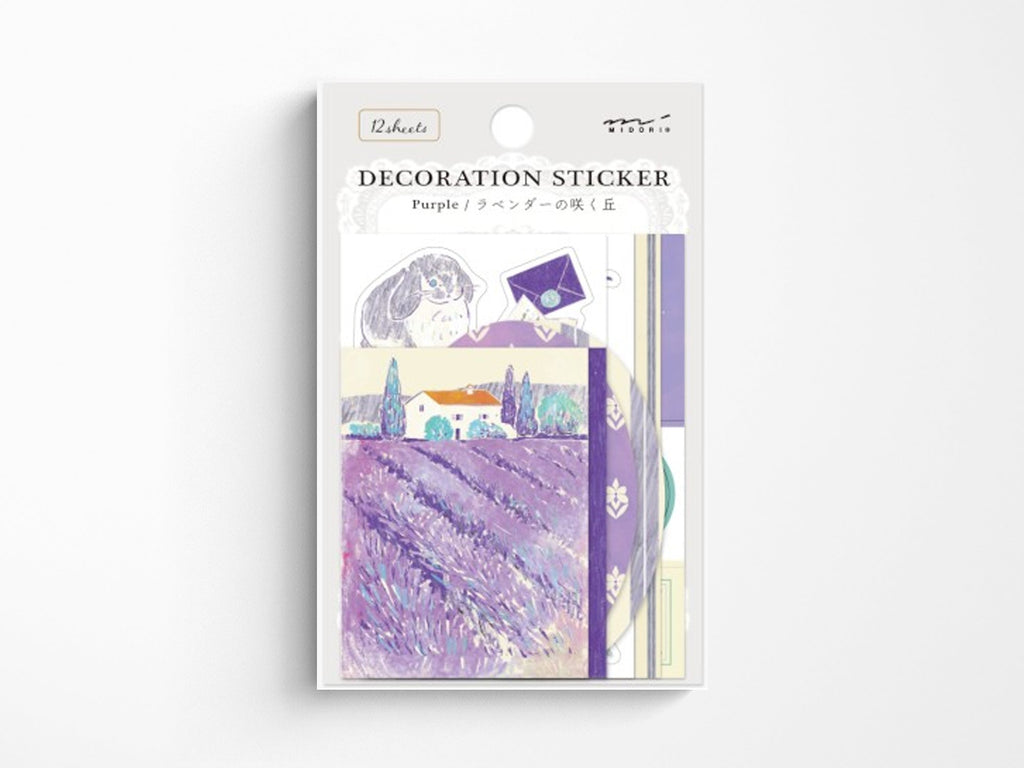 Midori Picture Book Stickers - Purple