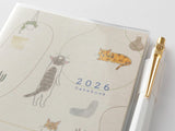 Midori Pocket Diary 2026 A6 - Cat