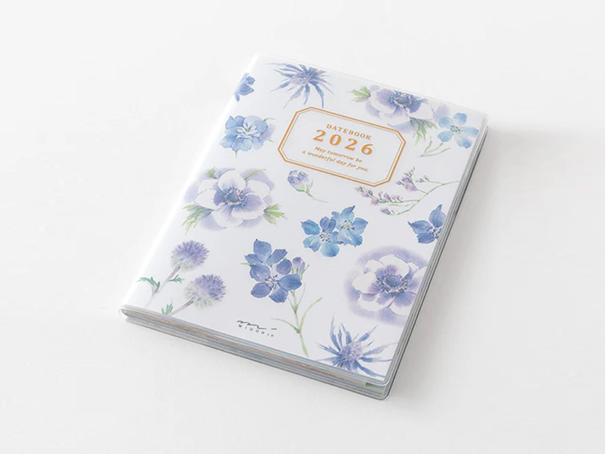 Midori Pocket Diary 2026 A6 - Country Time Flower
