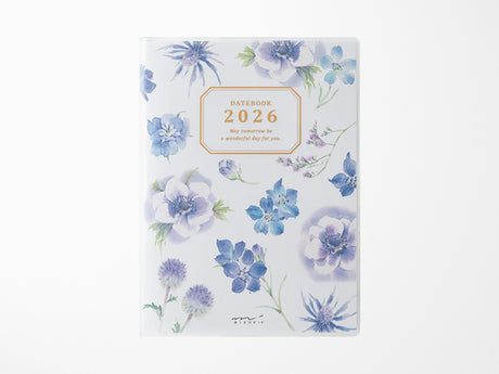 Midori Pocket Diary 2026 A6 - Country Time Flower