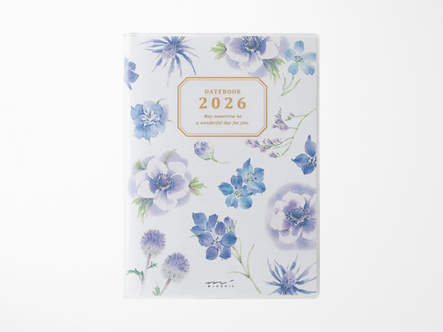 Midori Pocket Diary 2026 A6 - Country Time Flower