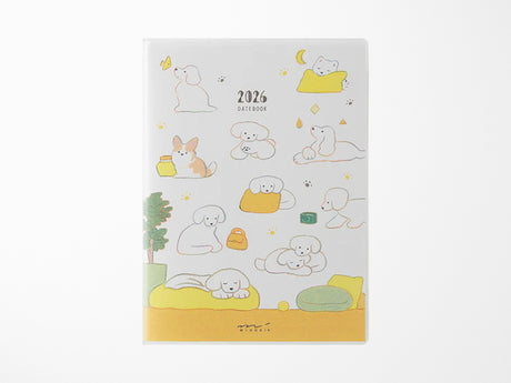Midori Pocket Diary 2026 A6 - Dog