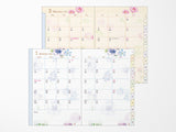 Midori Pocket Diary 2026 B6 - Country Time Flower