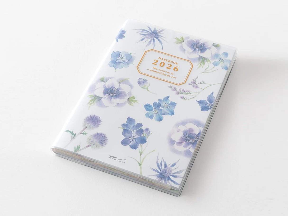 Midori Pocket Diary 2026 B6 - Country Time Flower