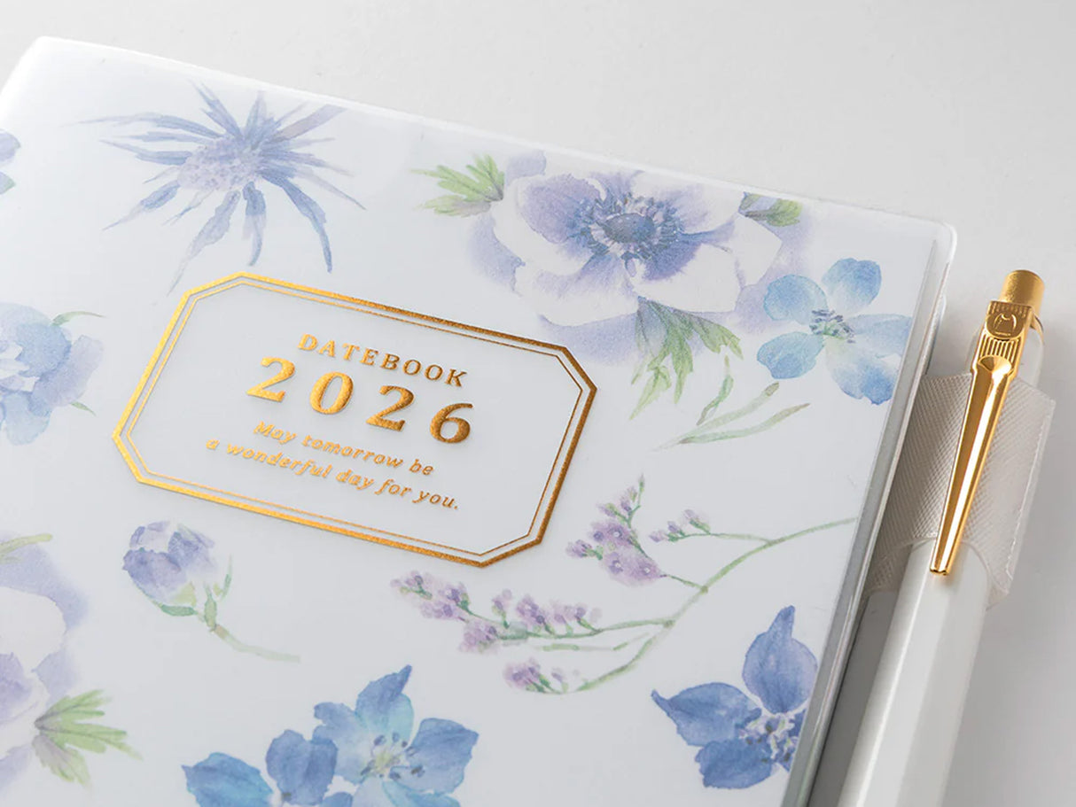 Midori Pocket Diary 2026 B6 - Country Time Flower