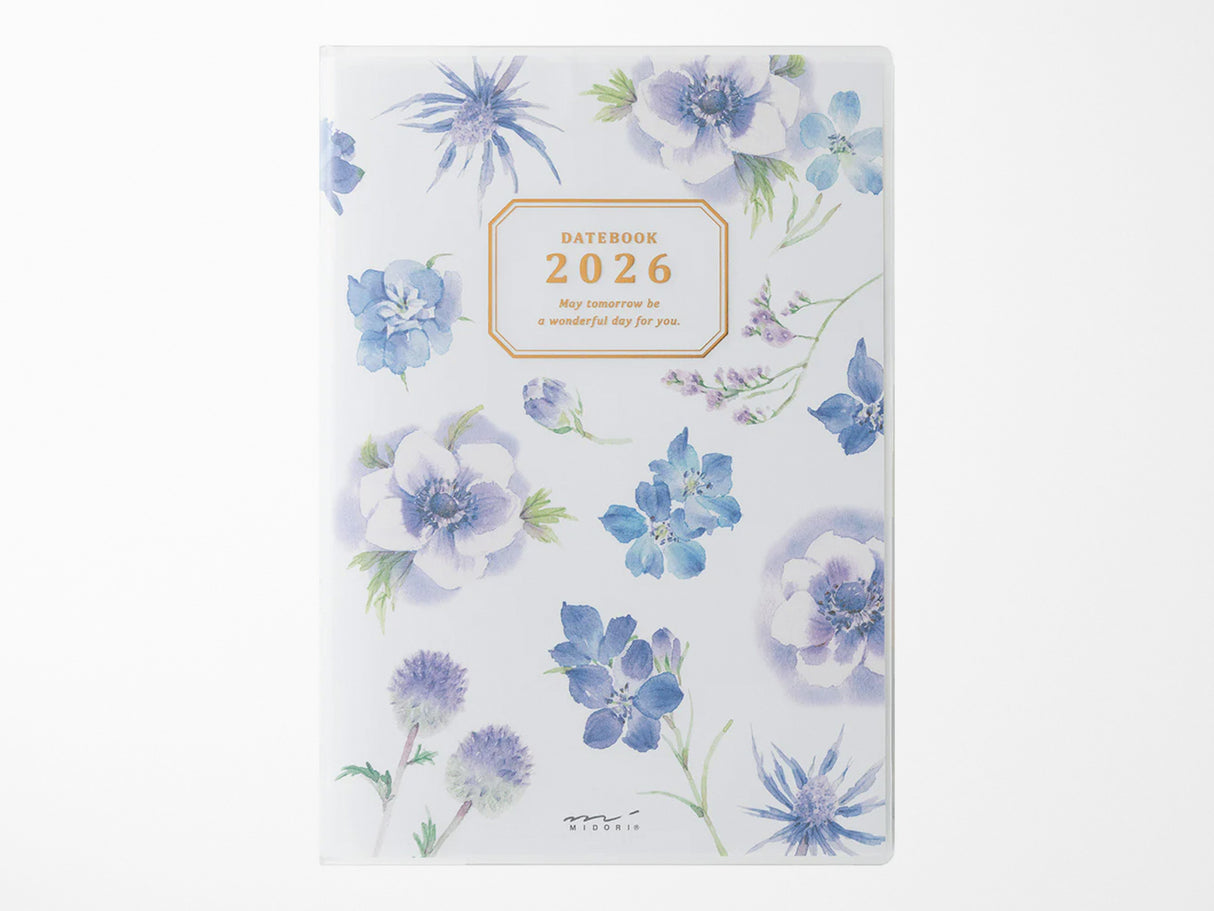 Midori Pocket Diary 2026 B6 - Country Time Flower