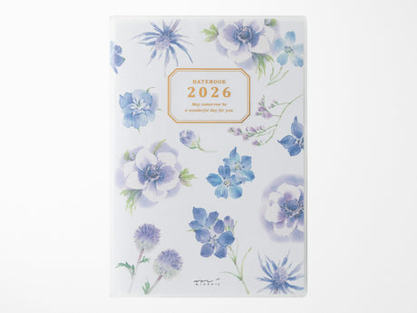Midori Pocket Diary 2026 B6 - Country Time Flower