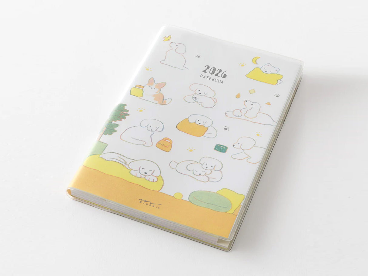 Midori Pocket Diary 2026 B6 - Dog