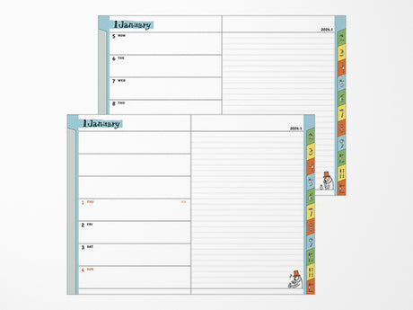 Midori Pocket Diary 2026 B6 - Ojisan