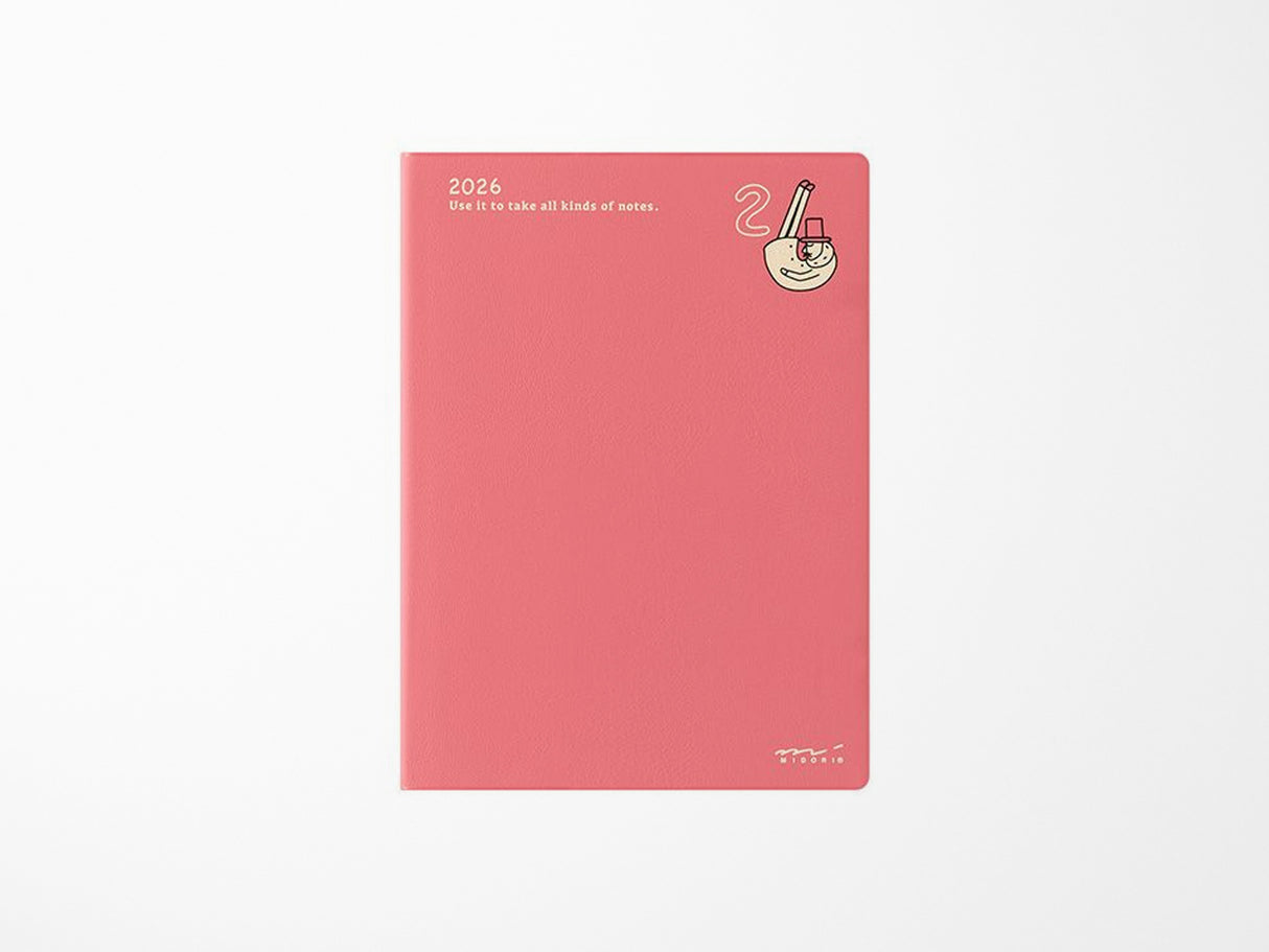 Midori Pocket Diary 2026 Monthly A6 - Ojisan