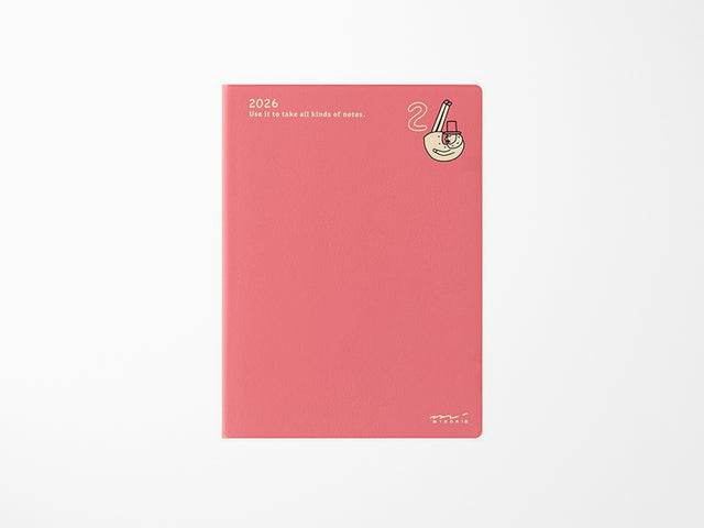Midori Pocket Diary 2026 Monthly A6 - Ojisan