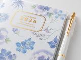 Midori Pocket Diary 2026 Slim - Country Time Flower