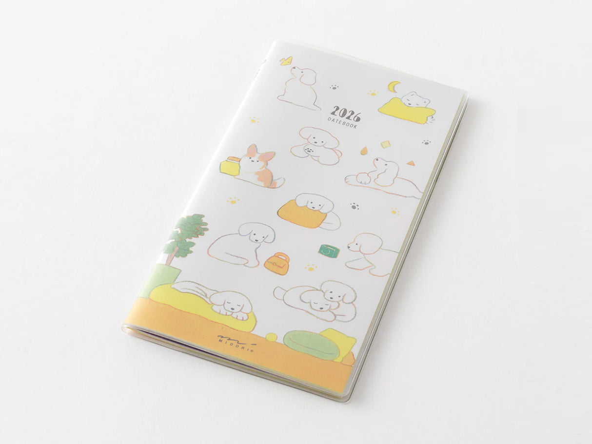 Midori Pocket Diary 2026 Slim - Dog