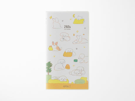 Midori Pocket Diary 2026 Slim - Dog