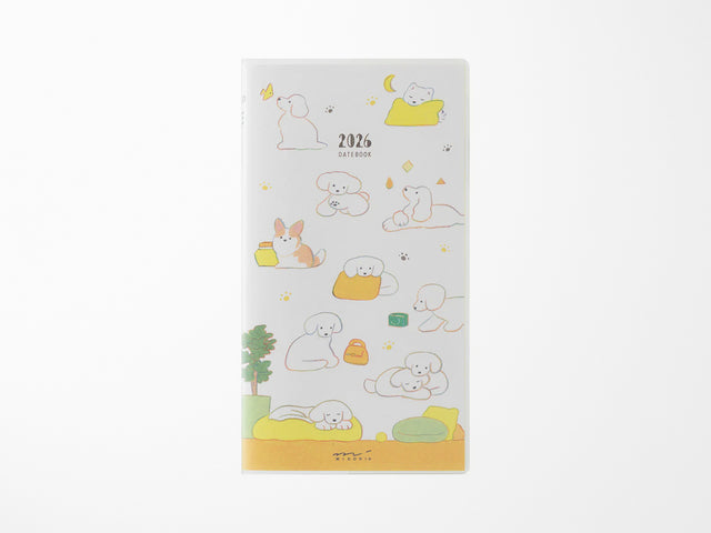 Midori Pocket Diary 2026 Slim - Dog