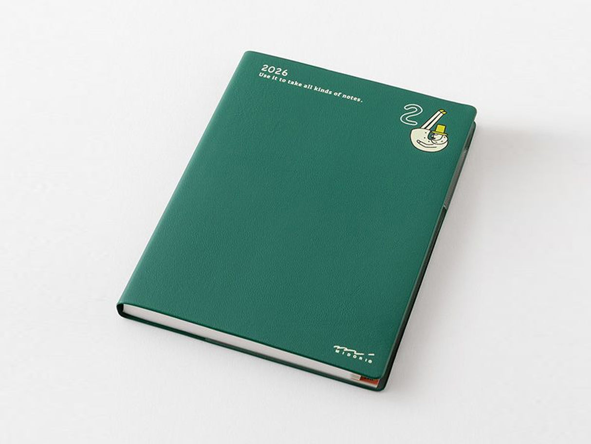 Midori Pocket Diary 2026 Weekly A6 - Ojisan