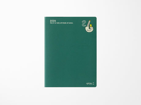 Midori Pocket Diary 2026 Weekly A6 - Ojisan