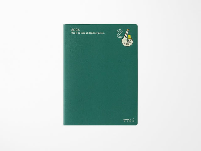 Midori Pocket Diary 2026 Weekly A6 - Ojisan