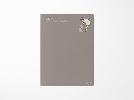 Midori Pocket Diary A6 Weekly Block Ojisan 2027