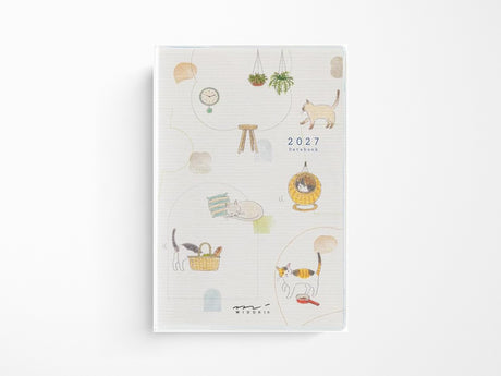 Midori Pocket Diary Mini Cat 2027