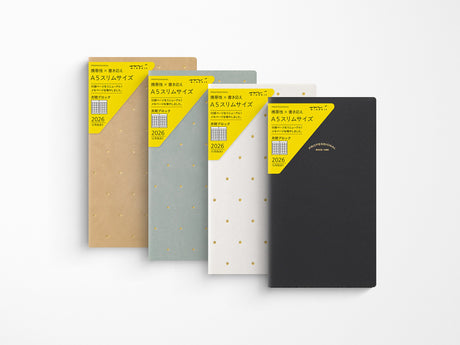 Midori Professional Diary PRD Slim Monthly Block 2026