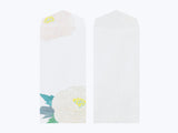 Midori Seasonal Envelopes - 007 Silk-Printing Winter Peony