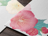 Midori Seasonal Envelopes - 032 Silk-Printing Hibiscus