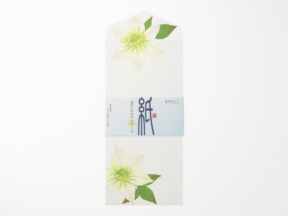 Midori Seasonal Envelopes - 170 Summer Flowers 4 Designs