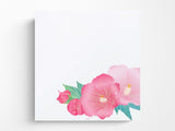 Midori Seasonal Letter Pad - 031 Silk-Printing Hibiscus