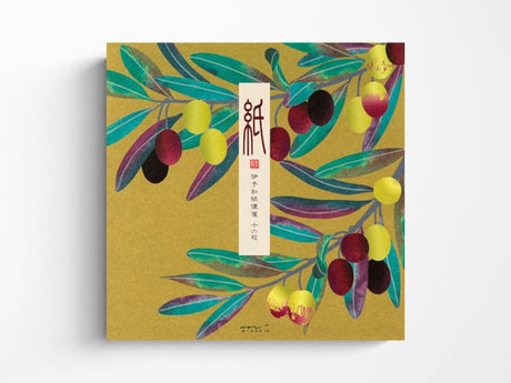 Midori Seasonal Letter Pad - 179 Foil Stamping Olive