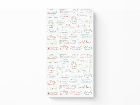 Midori Stickers - 2744 Text Anniversary
