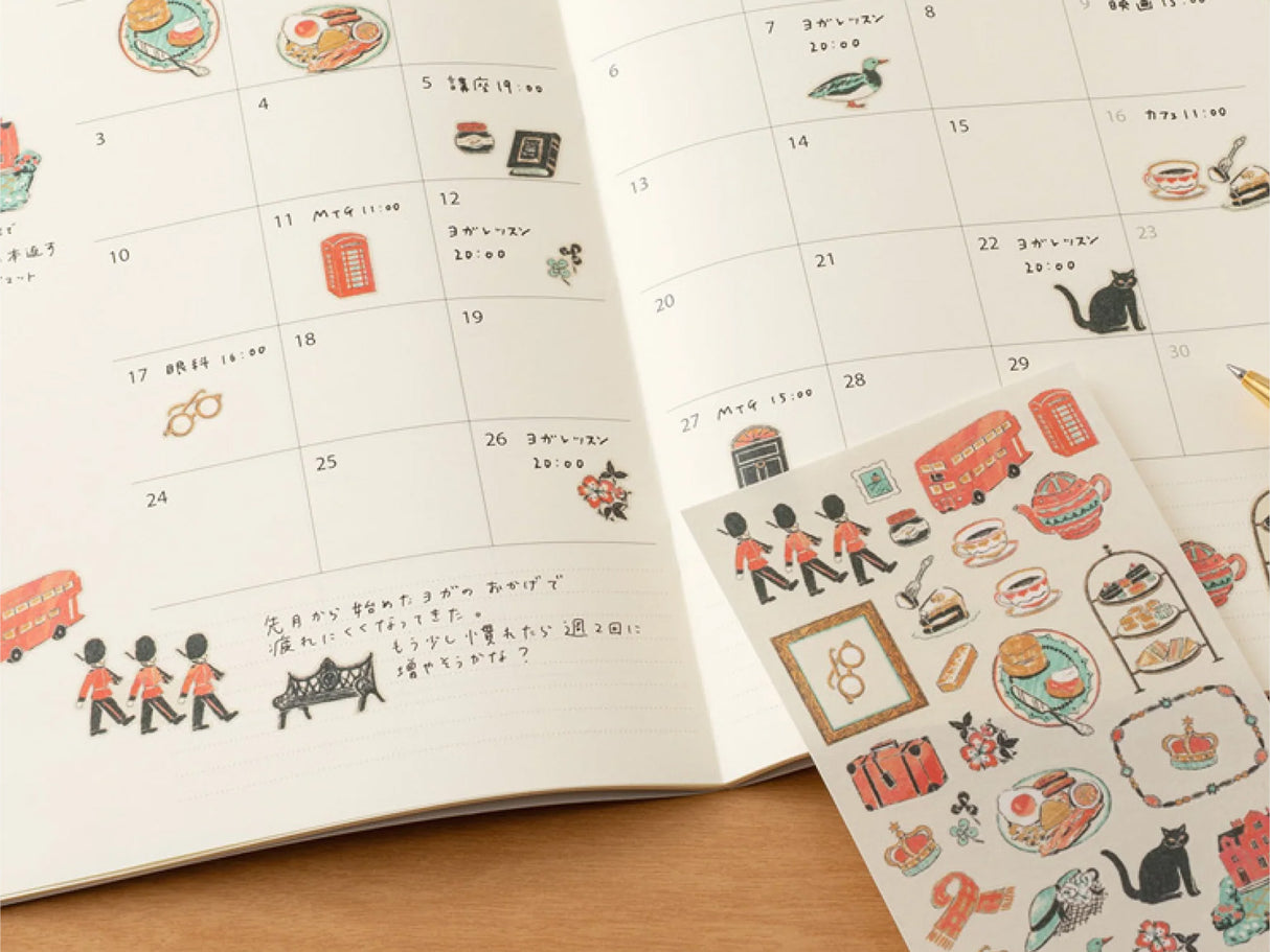 Midori Stickers - British Motifs