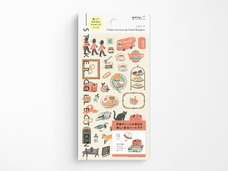 Midori Stickers - British Motifs