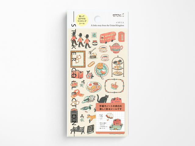 Midori Stickers - British Motifs
