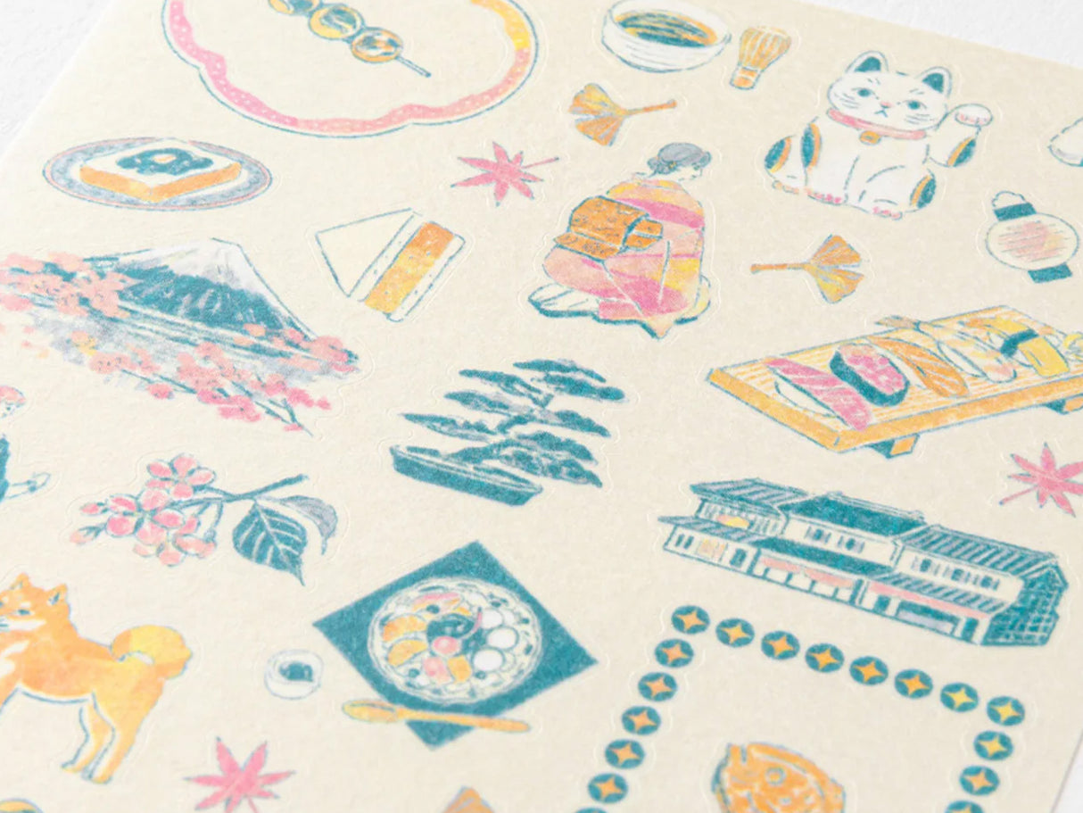 Midori Stickers - Japanese Motifs