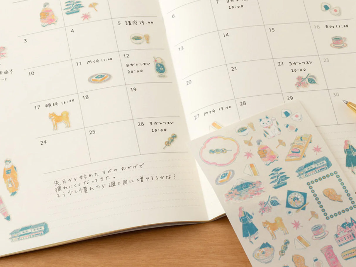 Midori Stickers - Japanese Motifs