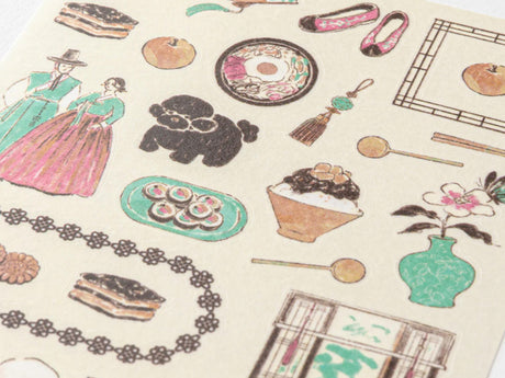 Midori Stickers - Korean Motifs