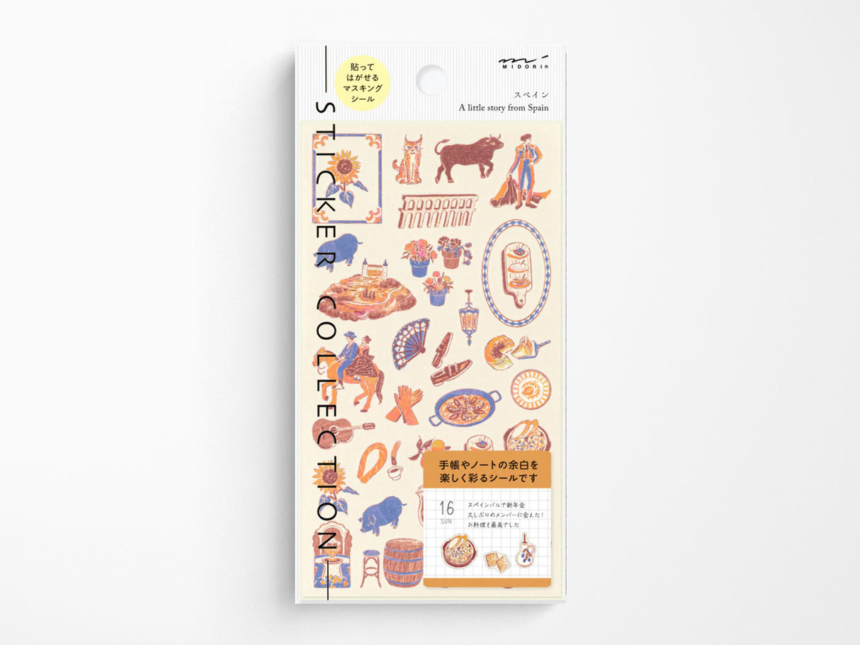 Midori Stickers - Spanish Motifs